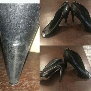 Vince Camuto "Amber" Peep Toe Booties